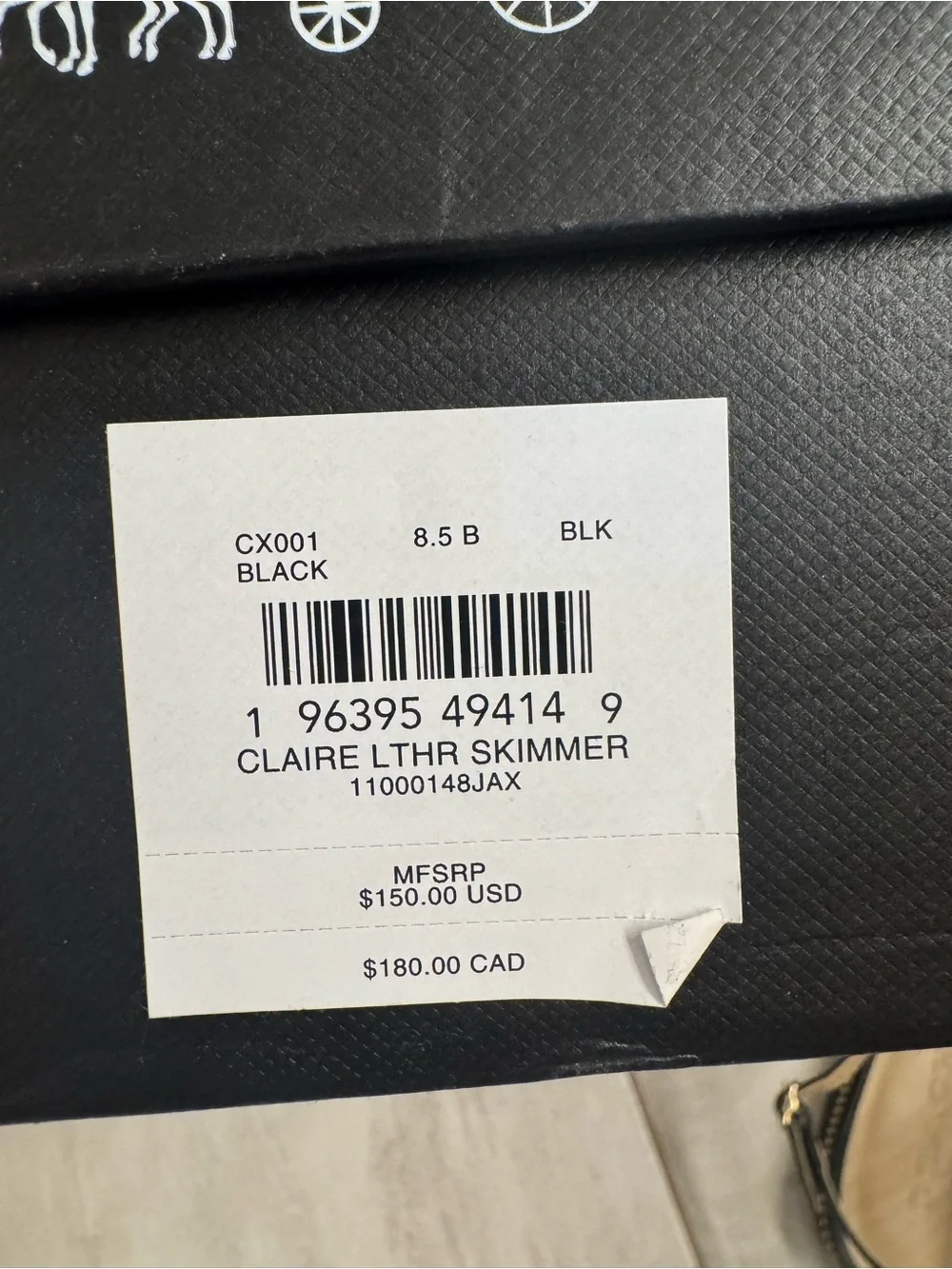 Coach Black Pointed Slingback Mules with Gold Stud Trim